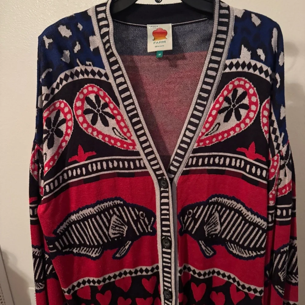 FARM Rio Multicolor Patterned Cardigan - Picture 6 of 13